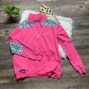 Simply Southern 1/4 Pullover Elbow Patches Sweatshirt